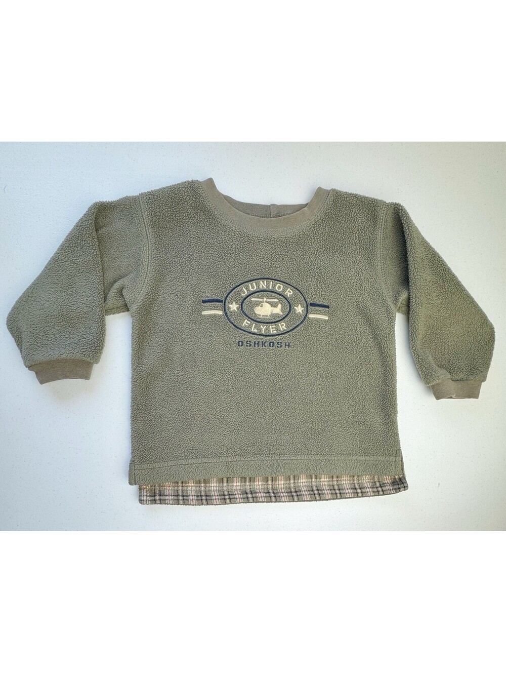 Oshkosh “Junior Flyer” Fleece Crewneck Size 24 months